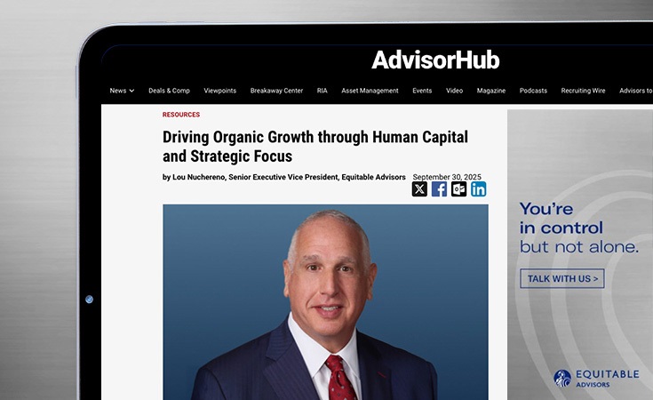 AdvisorHub article: Driving Organic Growth through Human Capital and Strategic Focus