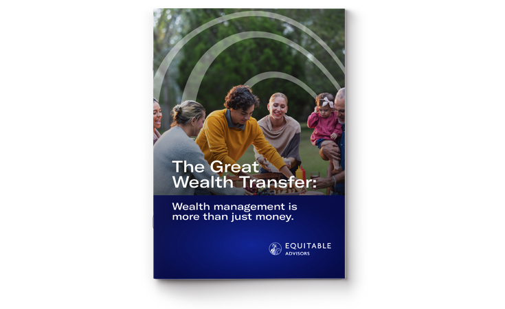 Family gathering with wealth management theme